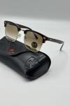 Rayban Clubmaster Kahverengi İthal Kadın Güneş Gözlüğü G3876-VLL Kahverengi