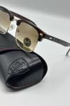 Rayban Clubmaster Kahverengi İthal Kadın Güneş Gözlüğü G3876-VLL Kahverengi
