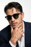Rayban Clubmaster Siyah  İthal Unisex Güneş Gözlüğü G3883-VLL Siyah