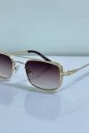 Cartier  Kahverengi İthal Unisex Gözlük G4002-ILY Siyah