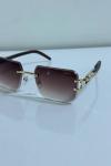 Cartier Kahverengi İthal Kadın Gözlük G4067-ILY Kahverengi