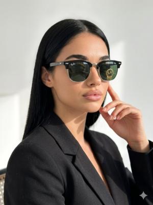 Rayban Clubmaster Yeşil İthal Unisex Gözlük G4077-VLL Yeşil