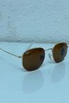 Rayban Beşgen Kahverengi İthal Unisex Gözlük G4135-ILY Kahverengi