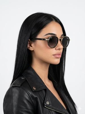 Rayban Ferrari Gold -Kırmızı Saplı İthal Unisex Gözlük G4254-VLL Siyah