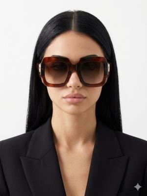 Gucci Kahverengi İthal Kadın Gözlük G4288-VLL Kahverengi
