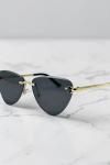 Cartier Siyah İthal Gold Kadın Gözlük G4289-VLL Siyah