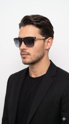 Rayban Navigator Gold Saplı İthal Erkek Gözlük G4301-VLL Siyah