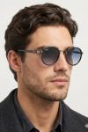 Rayban Ferrari Yuvarlak Mavi Saplı İthal Unisex Gözlük G4310-VLL Siyah