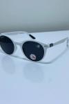 Rayban Ferrari Yuvarlak Beyaz Gri Saplı İthal Unisex Gözlük G4362-VLL Beyaz