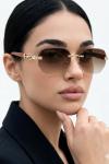Cartier Kahverengi İthal Unisex Gözlük G4376-VLL Kahverengi
