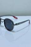 Rayban Ferrari yuvarlak Füme-Kırmızı Saplı Unisex Gözlük 4384-VLL Füme