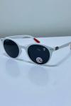 Ray-Ban Scuderia Ferrari Round Beyaz-Kırmızı Sap Unisex Gözlük G4405-VLL Beyaz