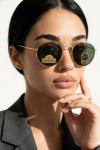 Rayban Round Flat Lenses İthal Kadın Gözlük G4407-VLL Gold