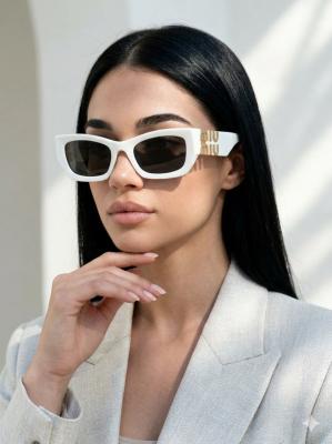 Miu Miu  Logo sunglasses Krem İthal Kadın Gözlük G4426-VLL Krem