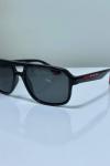Prada Linea Rossa PS 01XS Siyah İthal Erkek Gözlük G4441-VLL Siyah