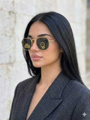 Rayban Hexagonal Classic Gold İthal  Unisex Gözlük G4458-VLL Gold