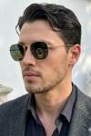 Rayban Hexagonal Classic Gold İthal  Unisex Gözlük G4458-VLL Gold
