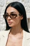 Gucci Oval Frame Leopar İthal Kadın Gözlük G4461-VLL Leopar