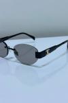 Celine Triomphe Metal 01 Smoke Grey İthal Kadın Gözlük G4470-VLL Siyah