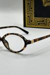 Miu Miu Leopar Şeffaf Cam ithal Kadın Gözlük G4515ILY Leopar