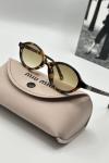 Miu Miu Leopar Kahve Cam ithal Kadın Gözlük G4518-ILY Leopar
