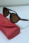 Cartier Santos de Cartier Kahverengi İthal Erkek Gözlük G4542-ILY Kahverengi