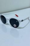 Rayban Ferrari Beyaz Yuvarlak Kırmızı Saplı Unisex Gözlük G4555-VLL Beyaz