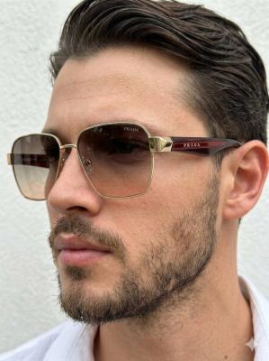 Prada PR64ZS Kahverengi İthal Erkek Gözlük G4559-VLL Kahverengi