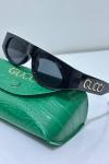 Gucci Siyah İthal Kadın Gözlük Gözlük G4582-VLL Siyah Kırmızı