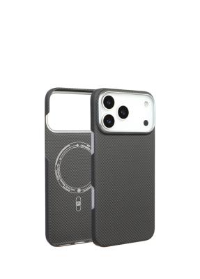 iPhone 17 Pro Max MagSafe Uyumlu Premium Karbon Fiber Telefon Kılıfı  Siyah