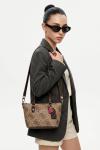 Guess Leona Logo Mini Kahverengi Kadın Çanta VLT-406 Acı Kahve
