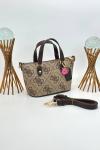 Guess Leona Logo Mini Kahverengi Kadın Çanta VLT-406 Acı Kahve