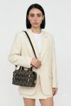 Fendi FF Monogram Kahverengi Boston Kadın Omuz Çantası VLT-414 Kahverengi