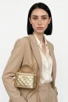 Chanel Vanity Case Gold Metalik Orta Boy Omuz Çantası VLT-424 Gold