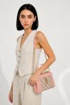 Guess Stephi Pembe Mini Logolu Siyah Çanta VLT-441 Pembe