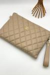 Chanel Beauté VIP Gift Kapitone bej Portföy ve Omuz Çantası VLT-444 Gold