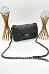 Chanel Pre-Owned Classic Flap Siyah Kapitone Deri Kadın Omuz Çantası VLT-453 Siyah