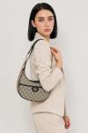 Gucci Ophidia Small GG Kahverengi Supreme Yarım Ay Kadın Omuz Çantası VLT-468 Kahverengi