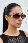 Gucci Oval Frame Leopar İthal Kadın Gözlük G4605-VLL Leopar