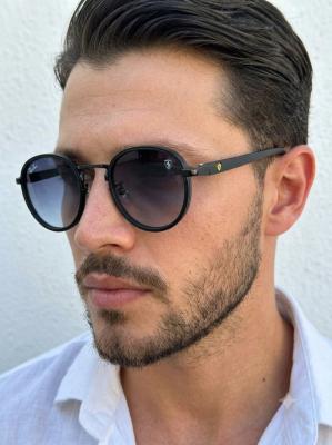 Rayban Ferrari Siyah Flap İthal Unisex Gözlük G4624-VLL Siyah