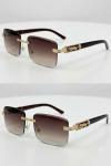 Cartier Kahverengi İthal Unisex Gözlük G4633-VLL Kahverengi