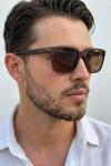 Cartier Polarized Kahverengi İthal Erkek Gözlük G4647-ILY Kahverengi
