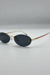 Fendi First Crystal Oval FE4075US Siyah Kadın Gözlük G4655-ILY Siyah