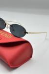 Fendi First Crystal Oval FE4075US Siyah Kadın Gözlük G4655-ILY Siyah