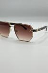 Louis Vuitton Z0259U Kahverengi İthal Erkek Gözlük G4668-ILY Kahverengi