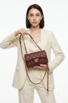 Chanel Pre-Owned Classic Flap Bordo Kapitone Deri Kadın Omuz Çantası VLT-471 Bordo