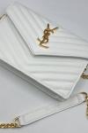 Saint Laurent Beyaz Zarf Çanta VLT-475 Beyaz