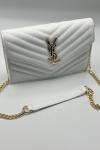 Saint Laurent Beyaz Zarf Çanta VLT-475 Beyaz