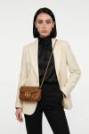 Gucci GG Taba Marmont Matelasse Mini Omuz Çantası VLT-481 Taba