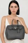 Hermes Birkin Siyah Kadın Çanta Büyük Boy  VLT-492 Siyah